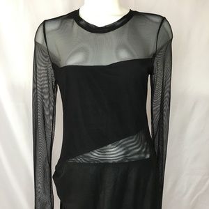 Bcbgmaxazria Sheer Paneled Body Con Dress NWT